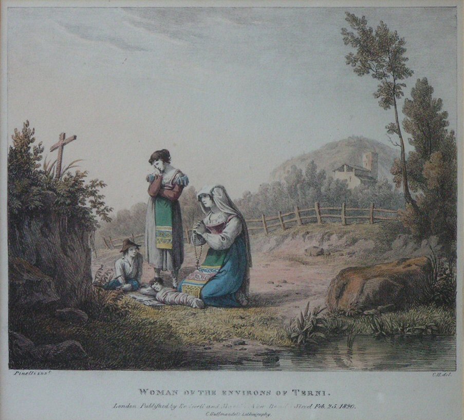 Lithograph - Woman of the Environs of Terni